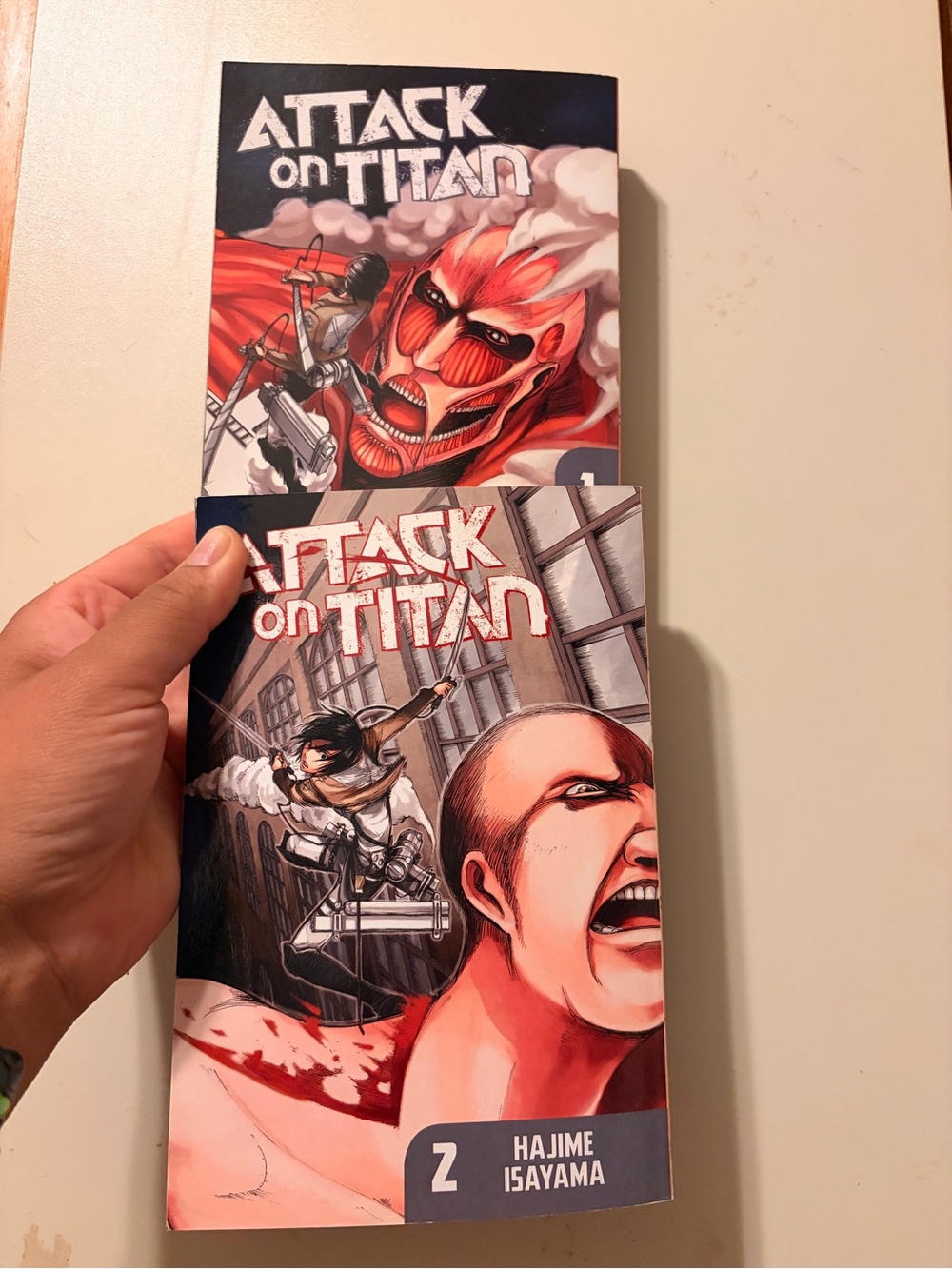 Attack on Titan Volume 2 Manga - Red Cover by Hajime Isayama